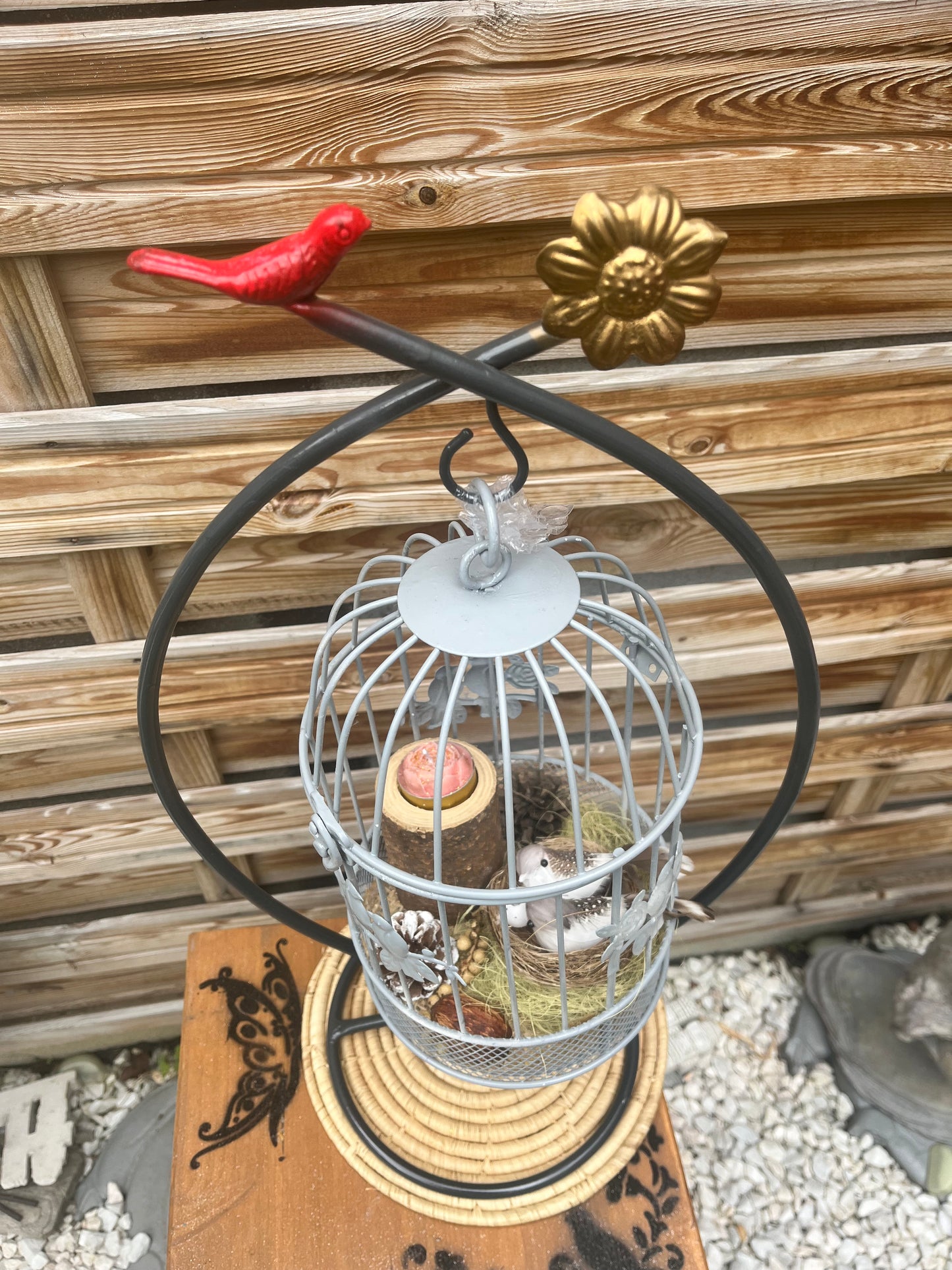 Cage porte bougie