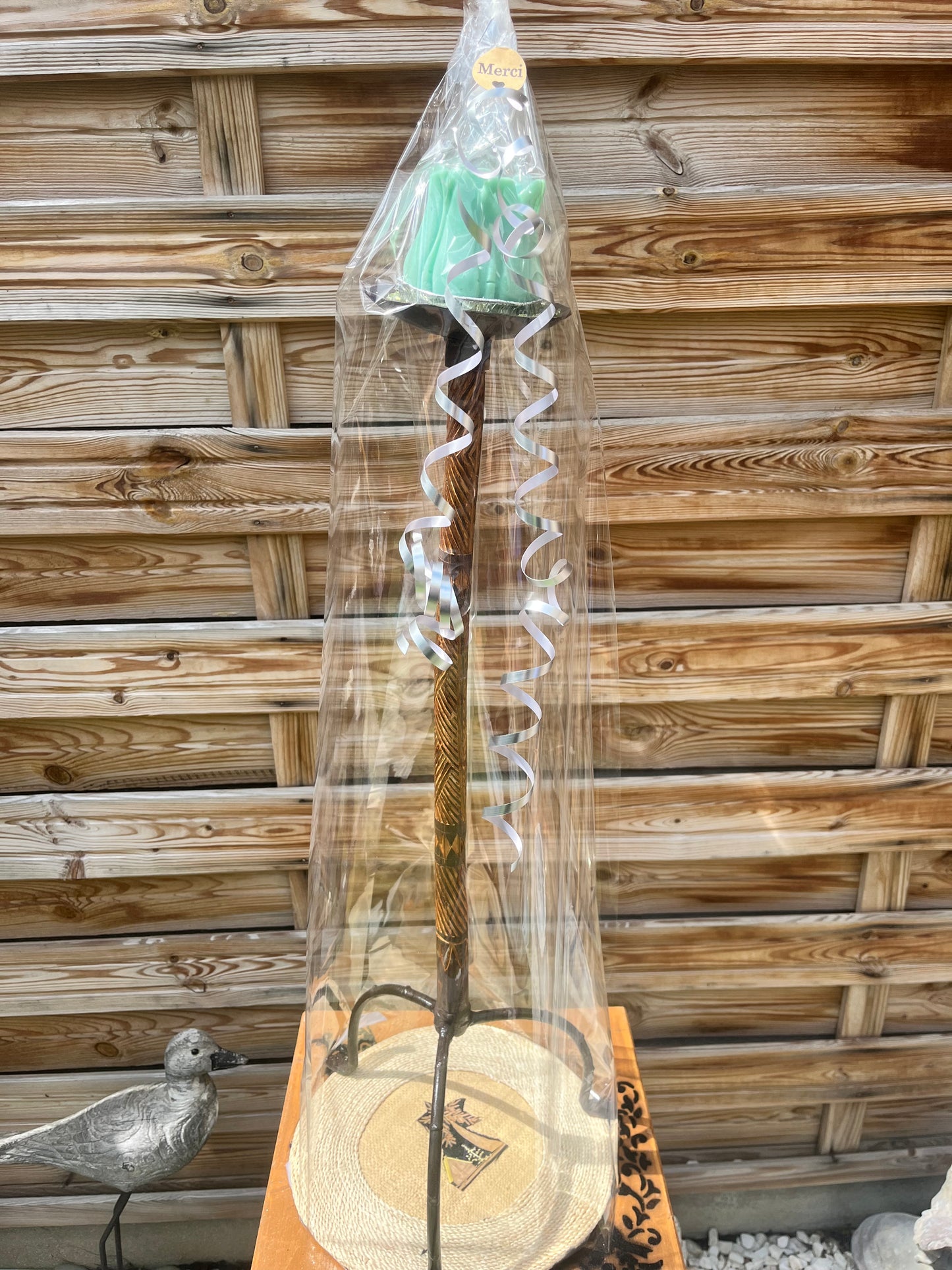 Porte bougie style africain