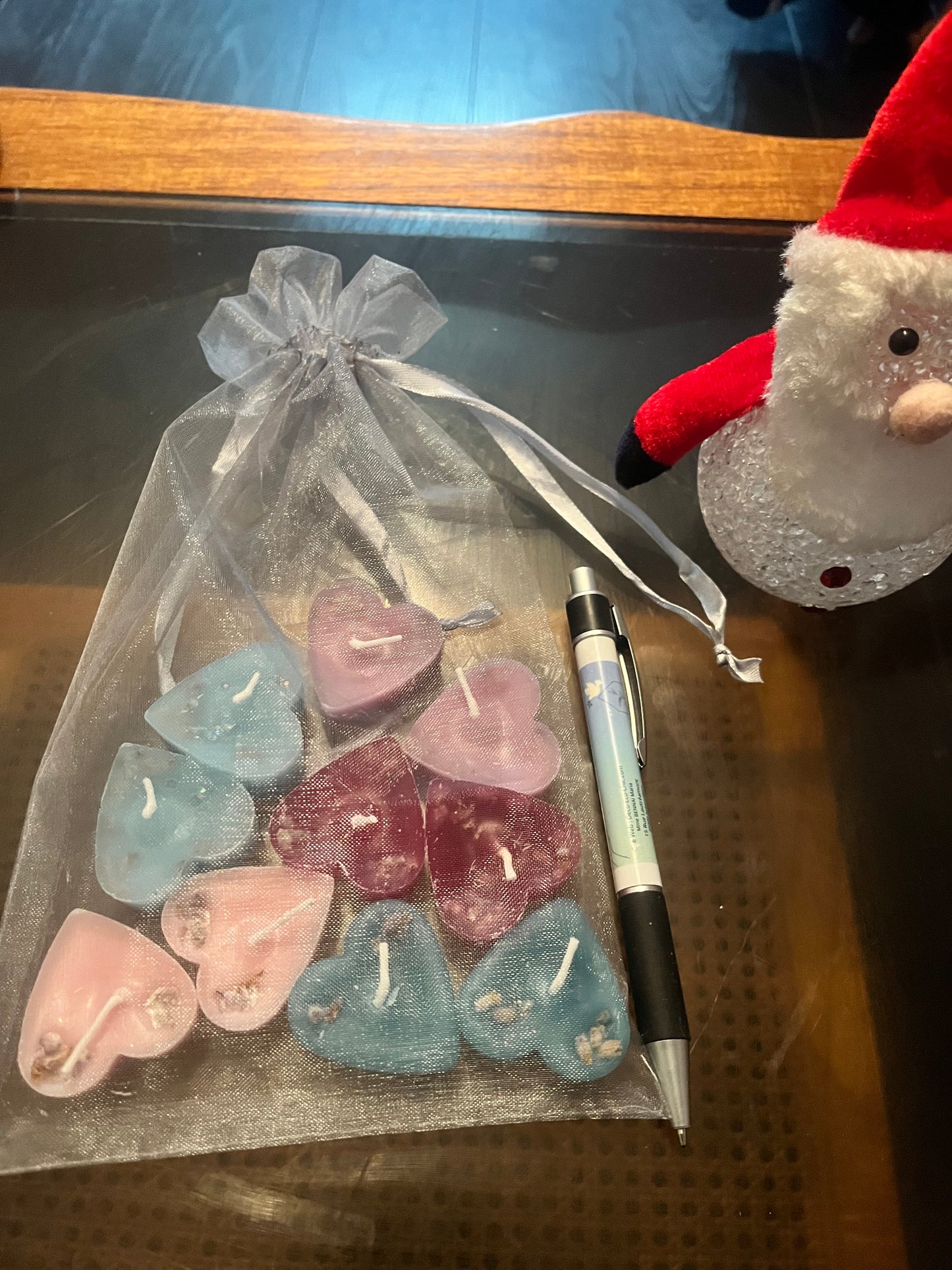 Bougies / Recharge de 10 mini cœurs + 1 gratuite