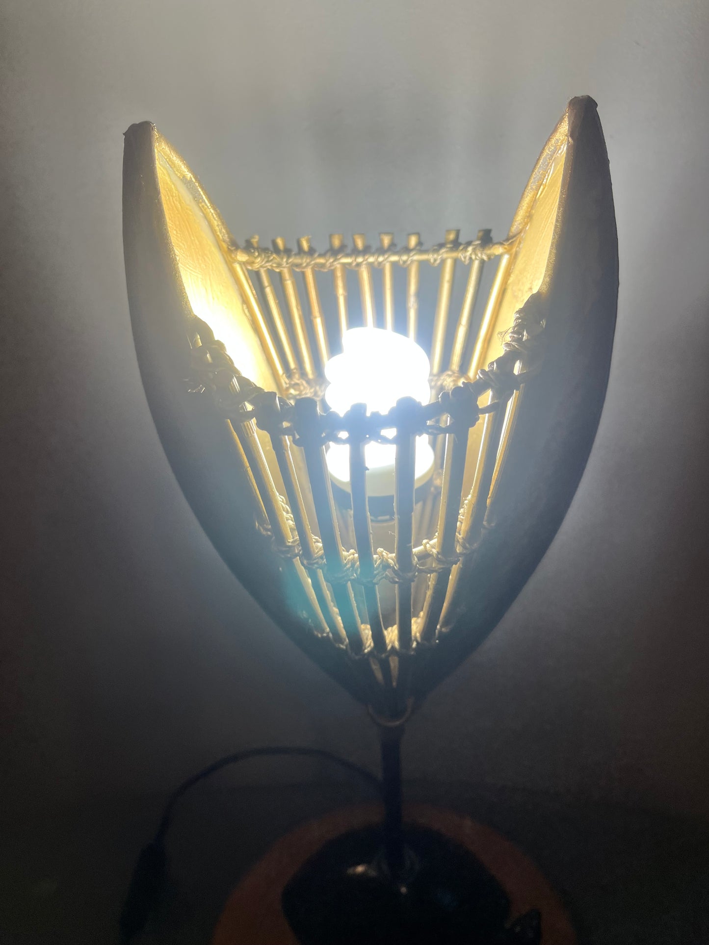Lampe noire et or avec mise à prix à 79,00 euros