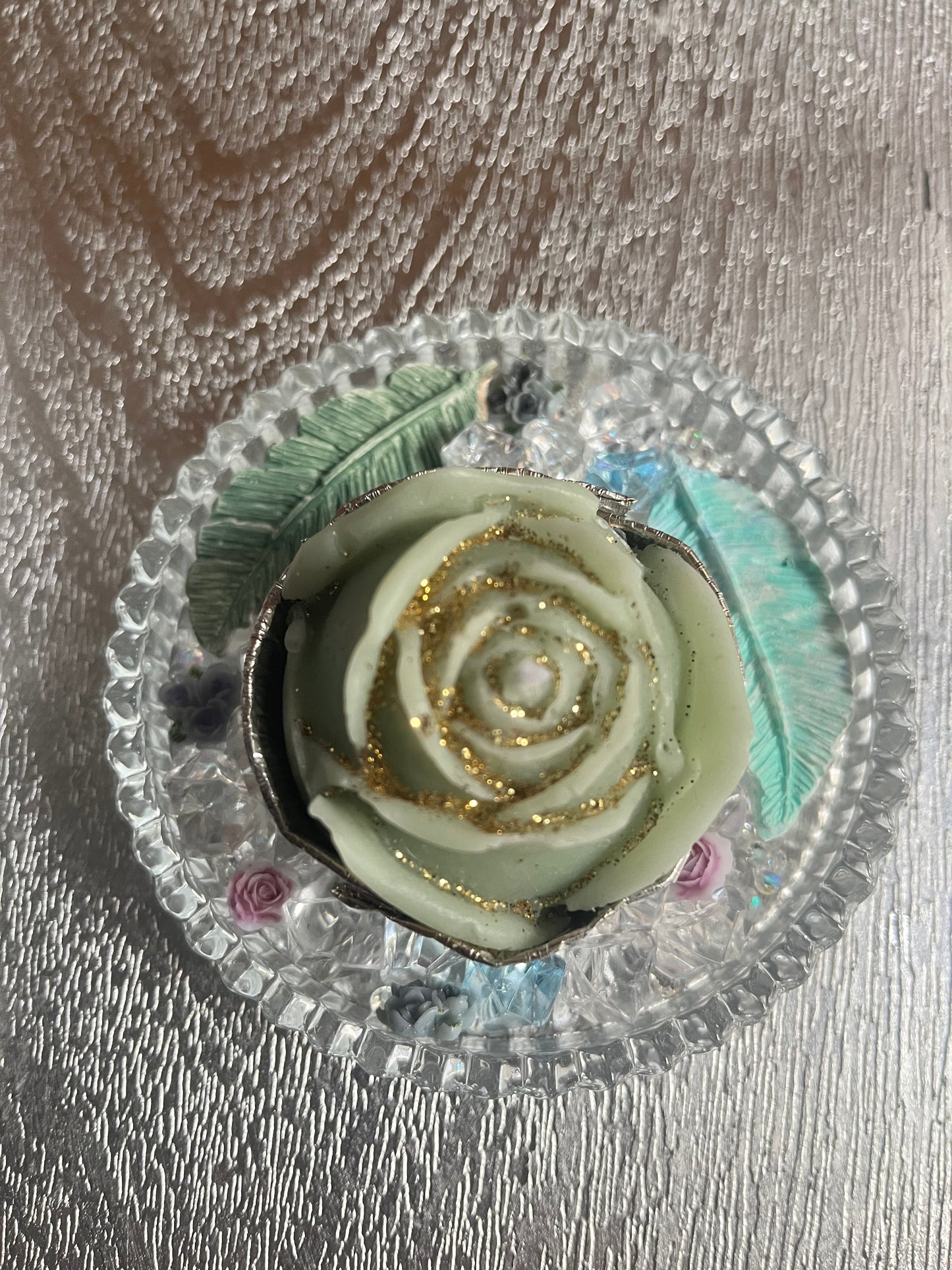 Bougie / coupelle en verre