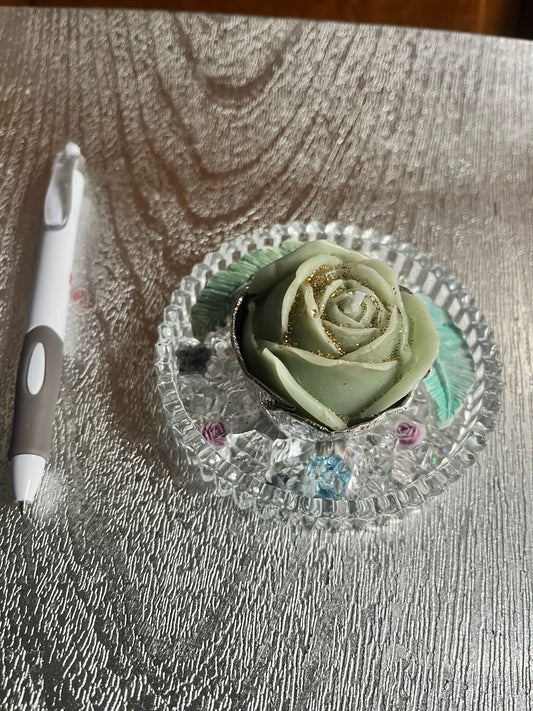 Bougie / coupelle en verre