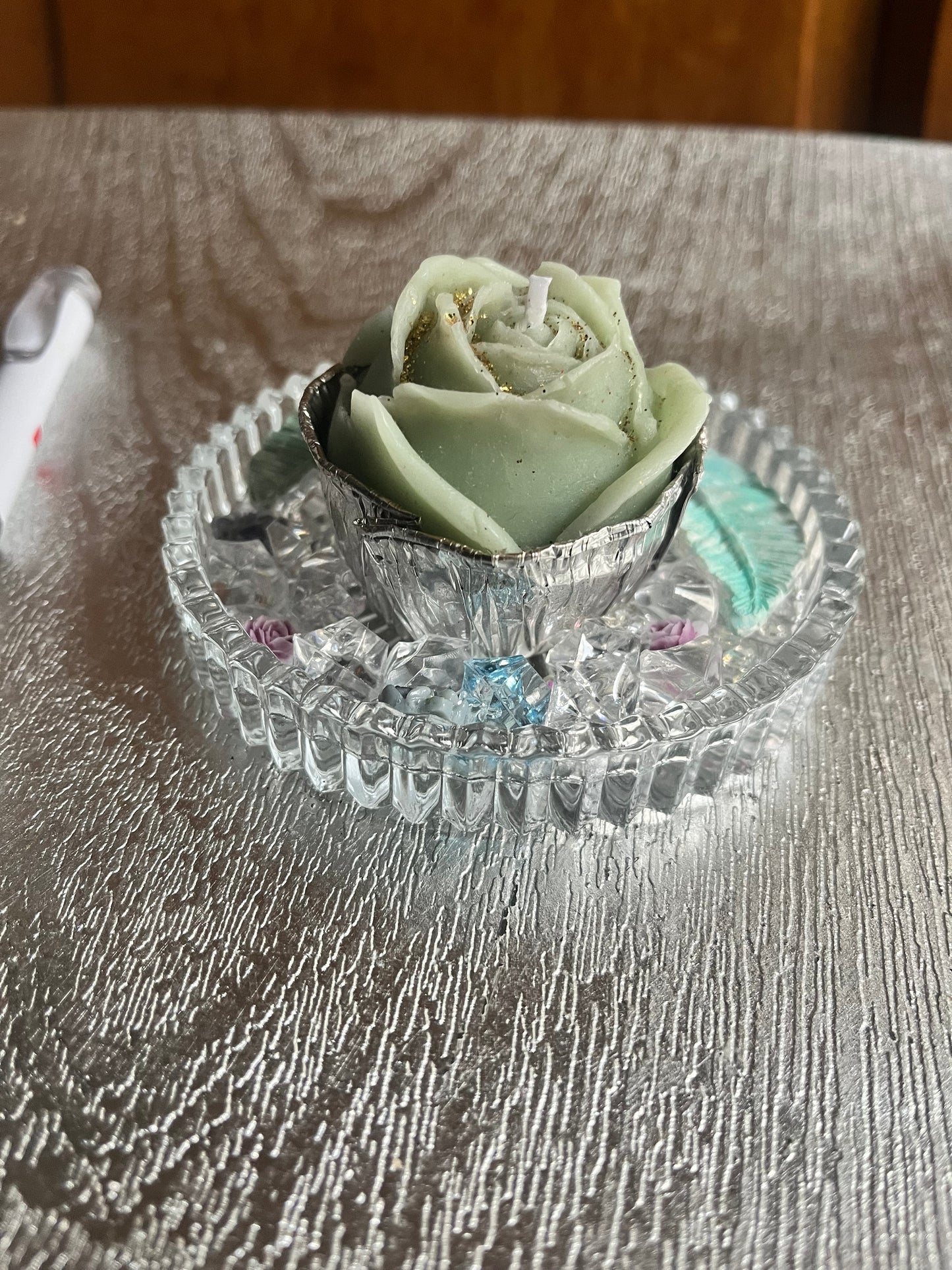 Bougie / coupelle en verre