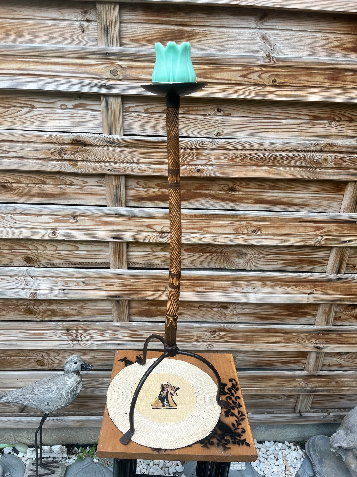 Porte bougie style africain