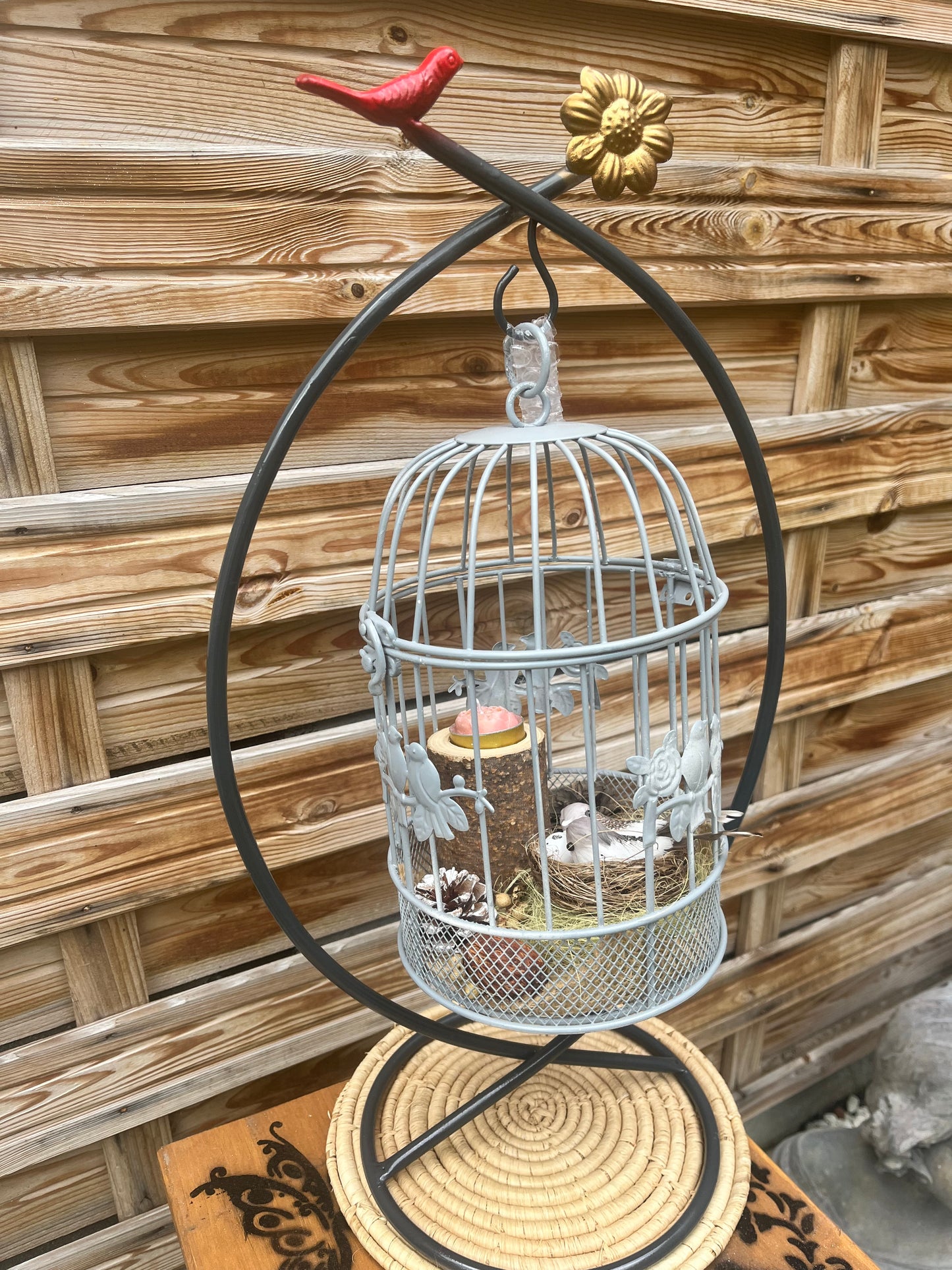 Cage porte bougie
