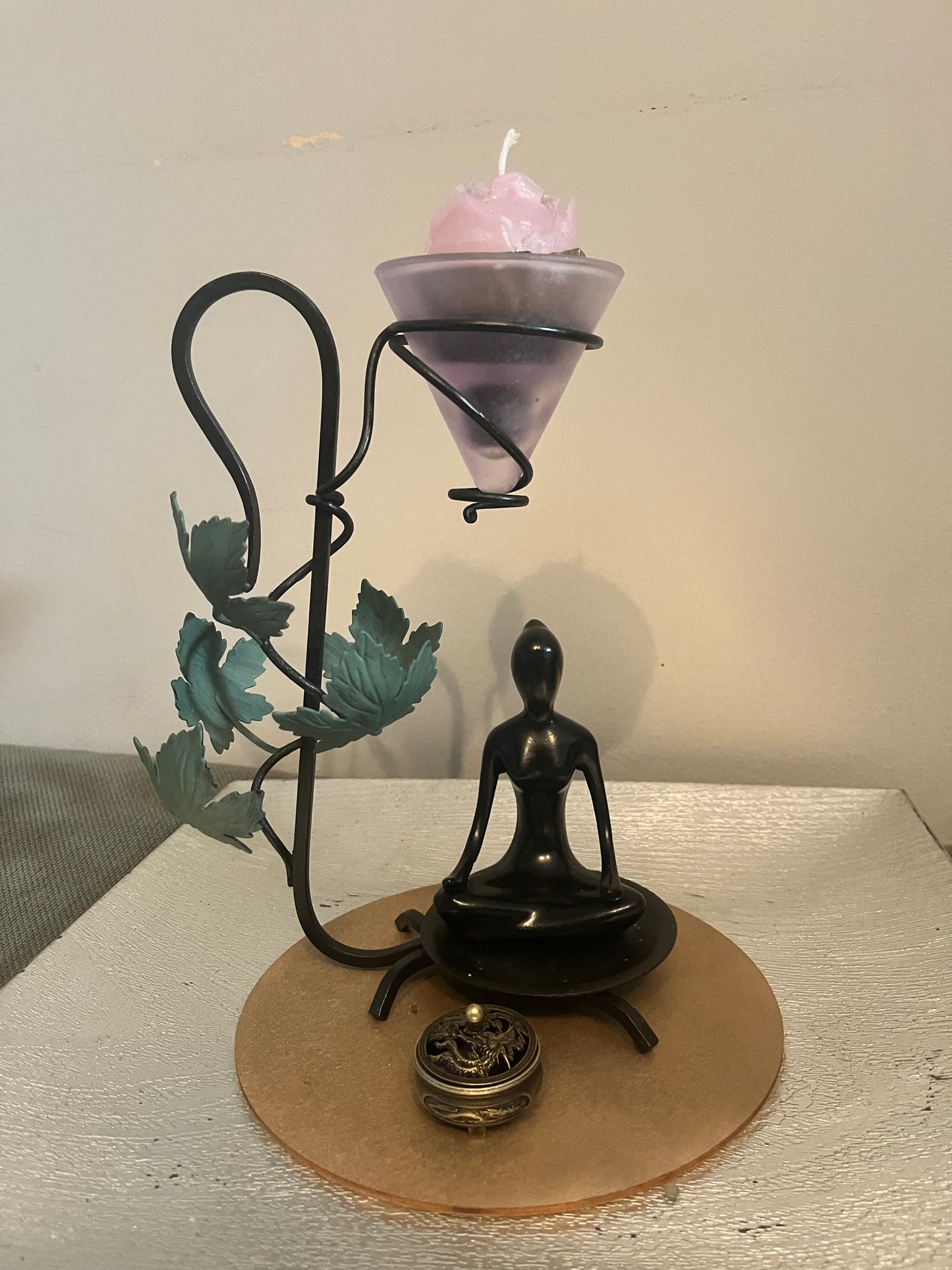 Porte bougie, statuette zen