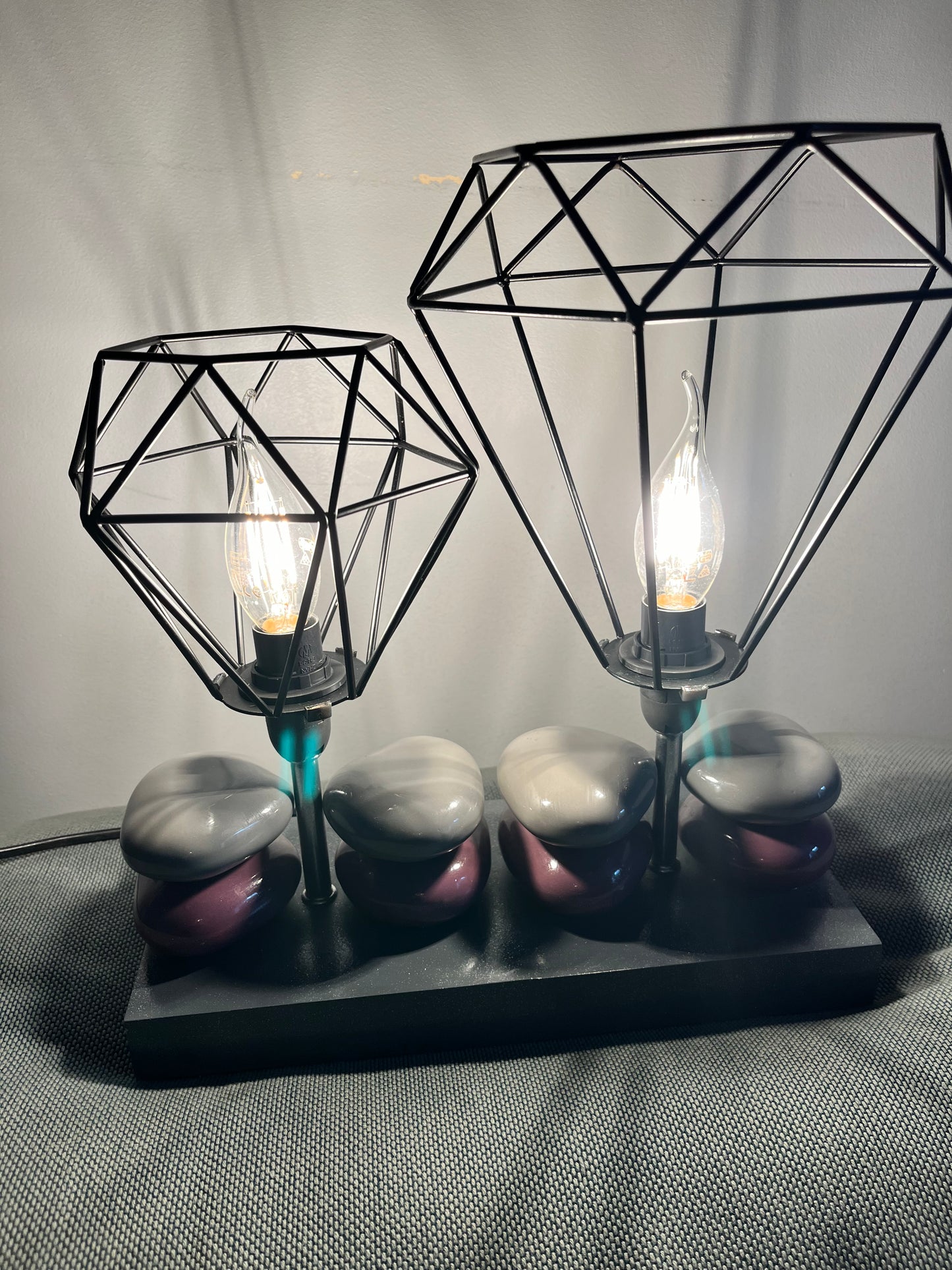 Lampe moderne zen et galets