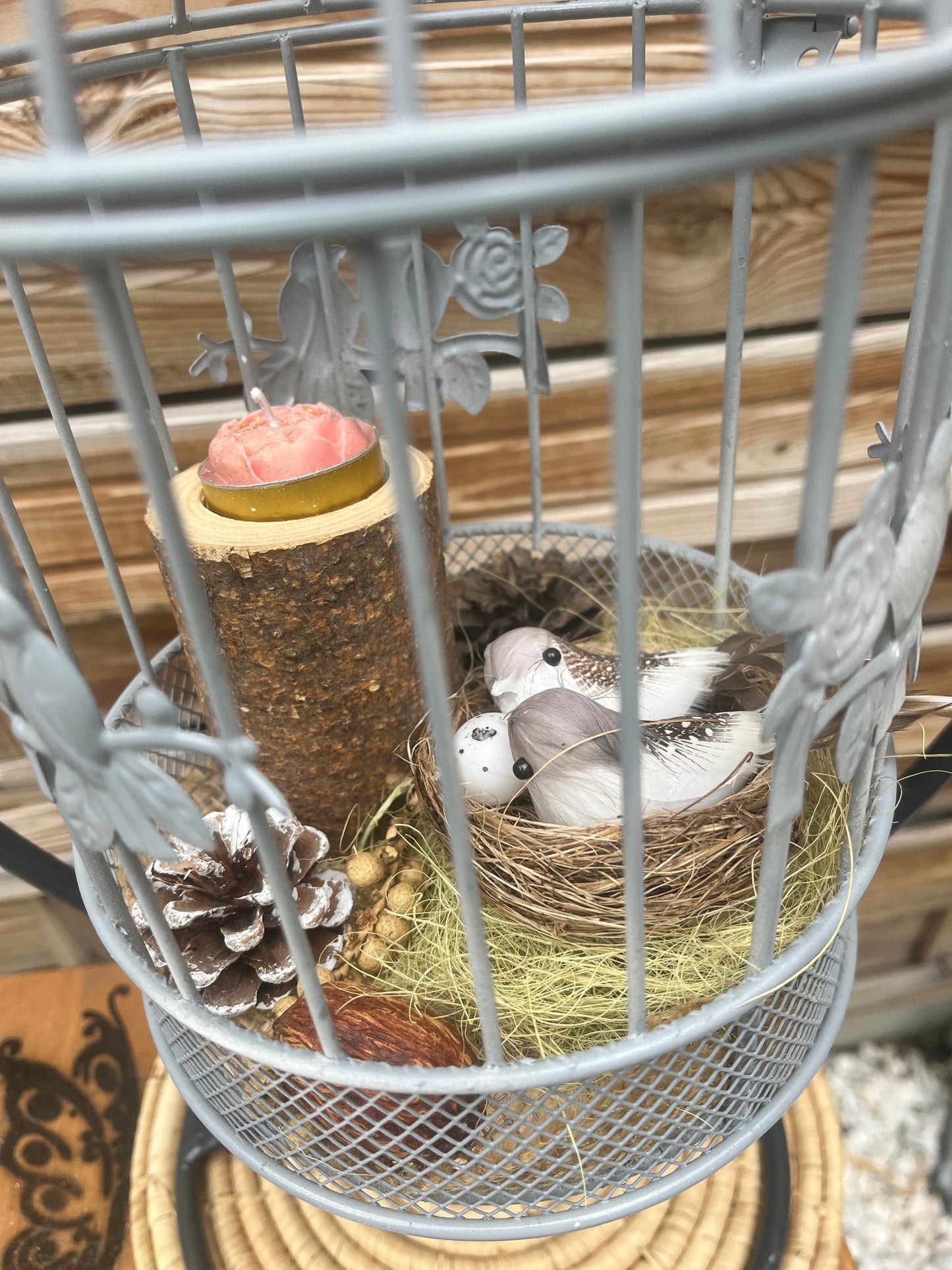 Cage porte bougie