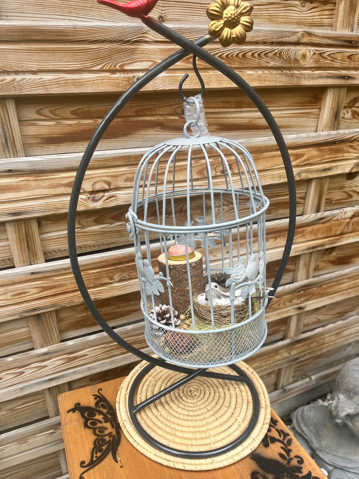 Cage porte bougie