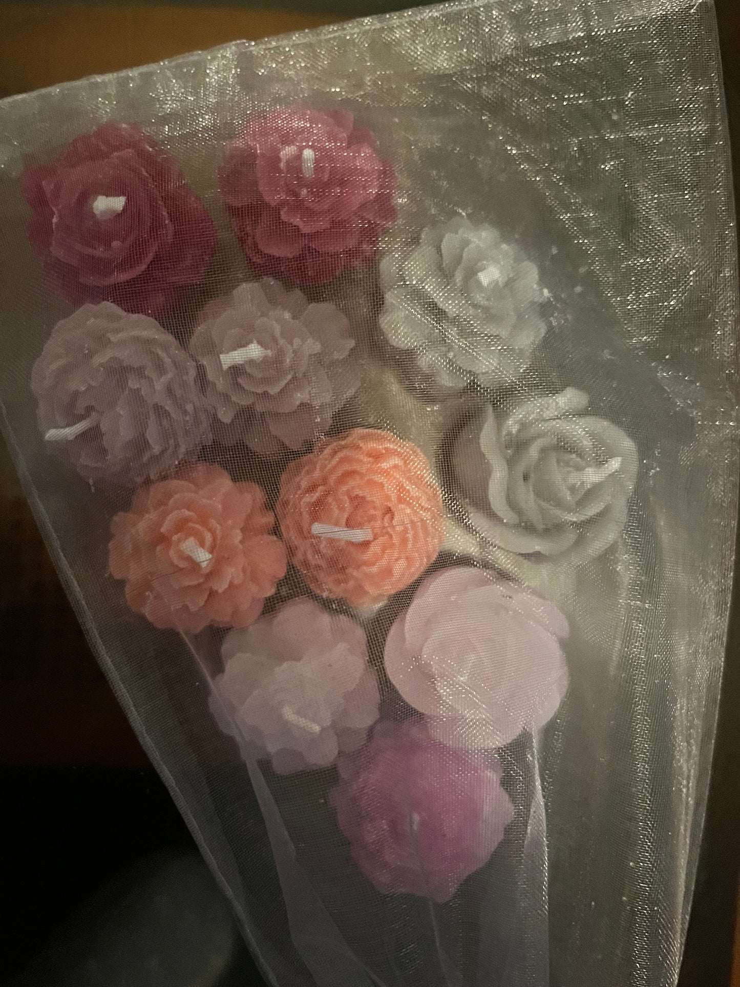 Bougies / recharge de 10 mini fleurs +1 gratuite