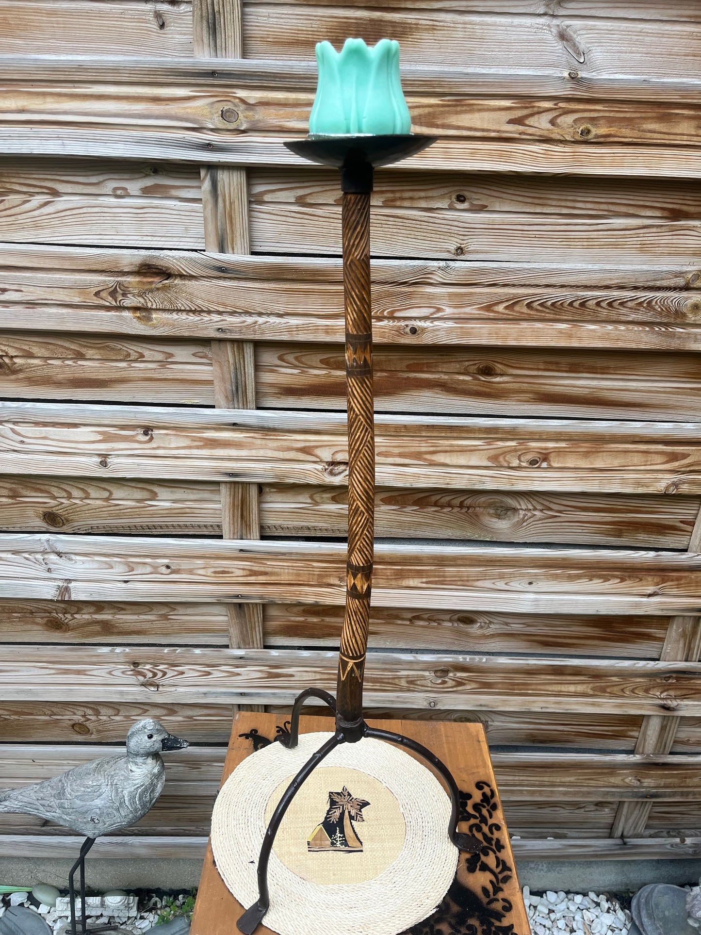 Porte bougie style africain