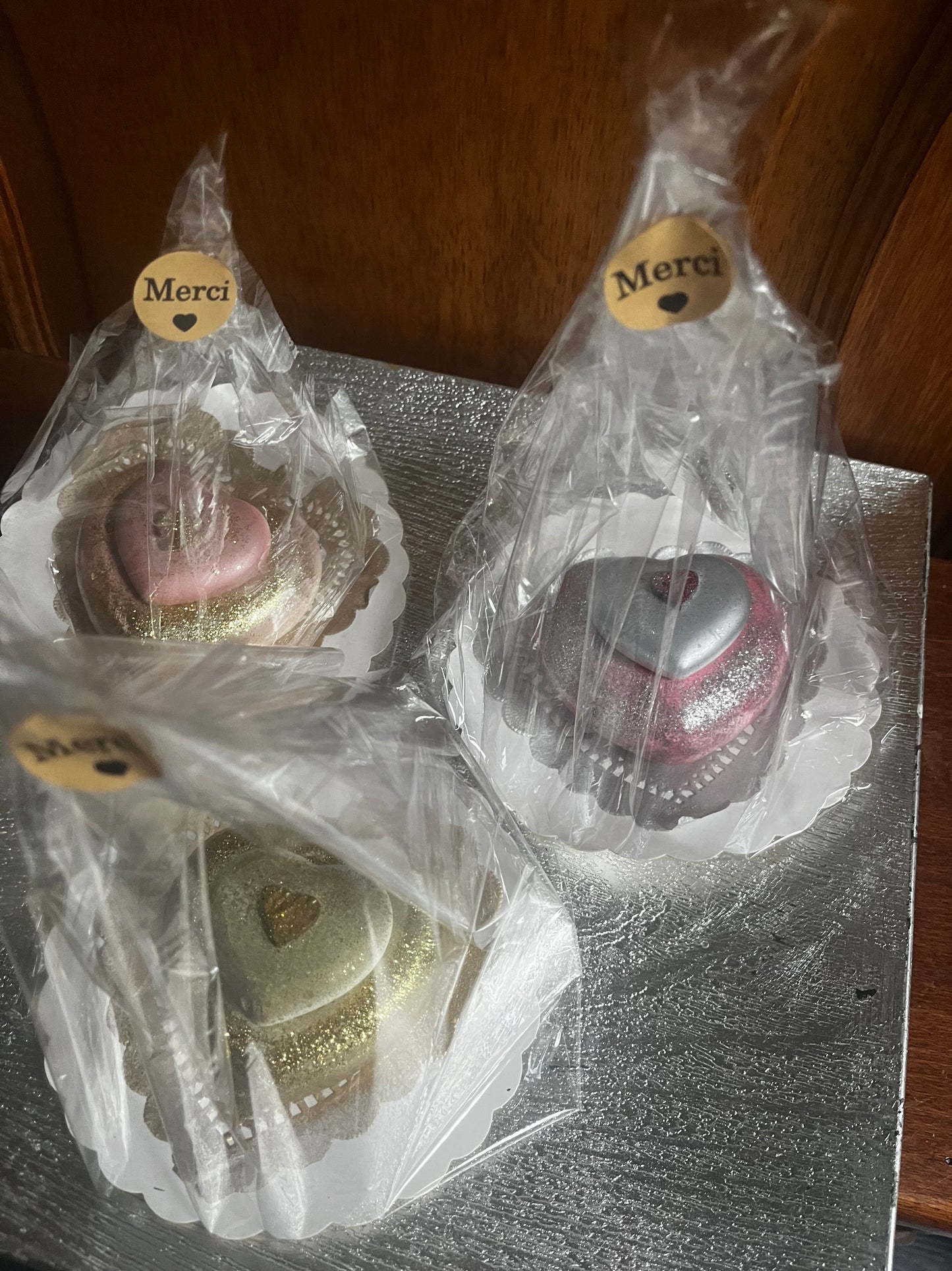 Bougie / cœur en plâtre