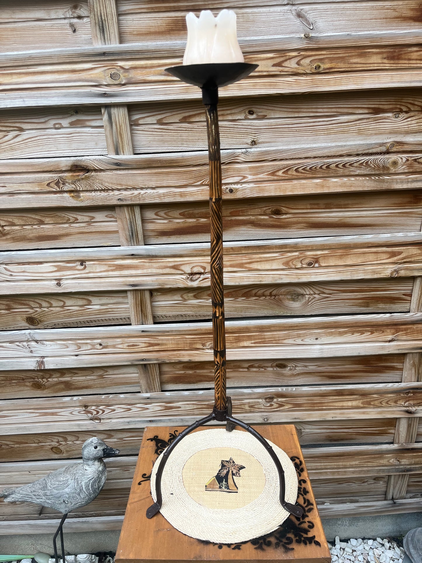 Porte bougie style africain