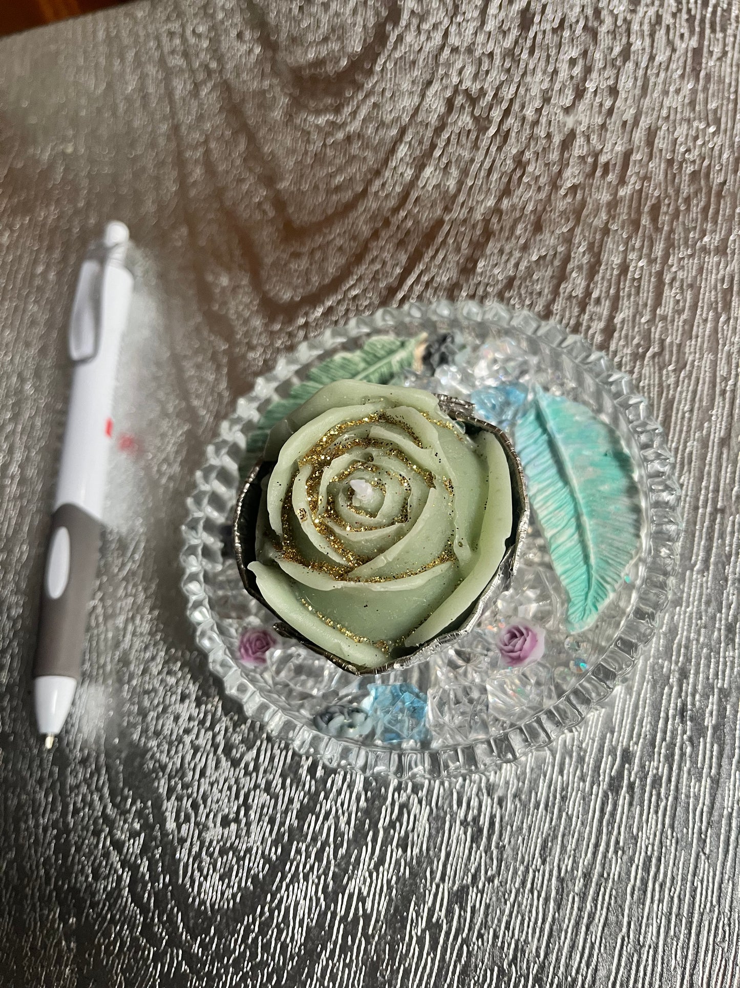 Bougie / coupelle en verre