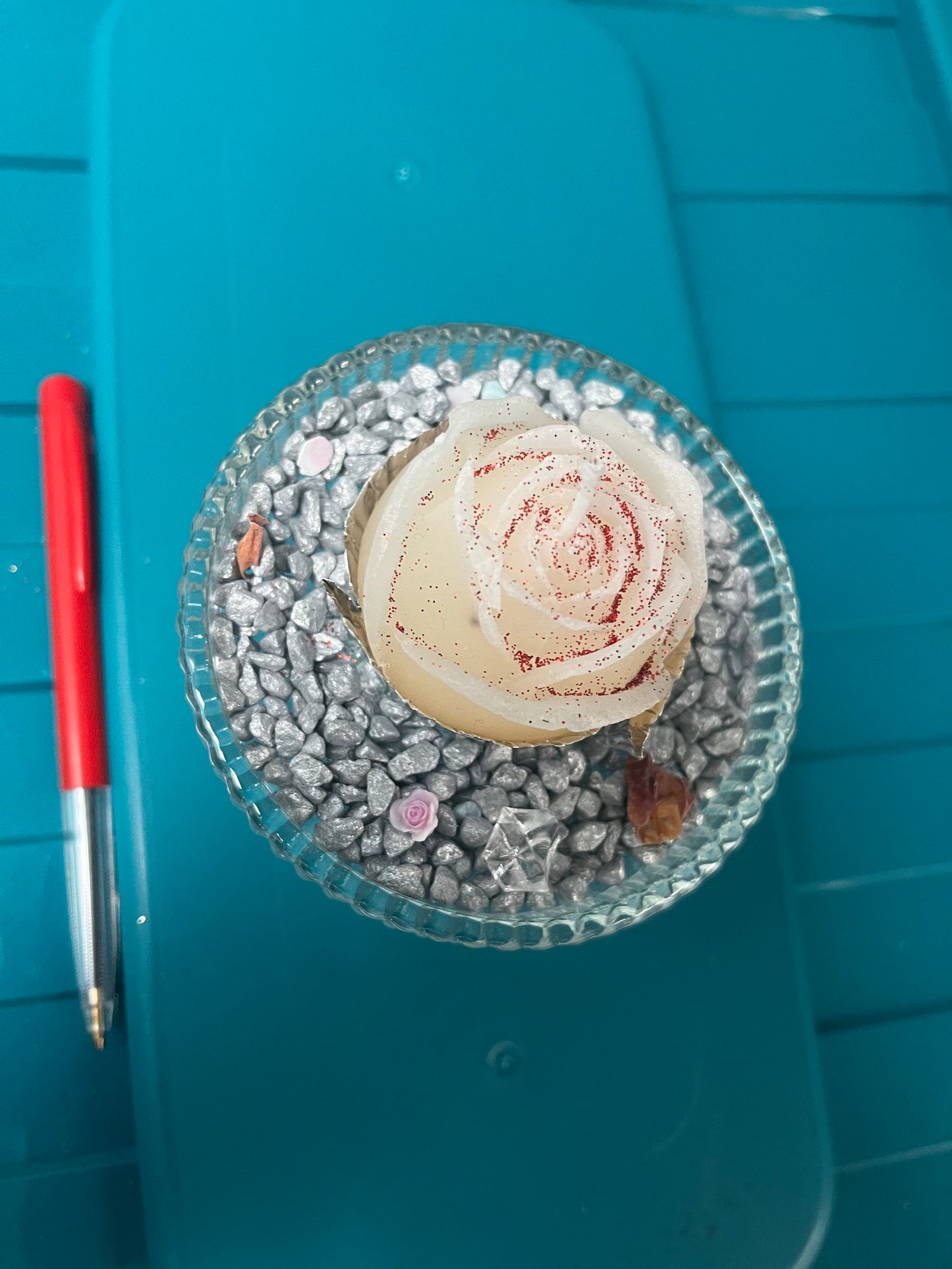Bougie / coupe en verre