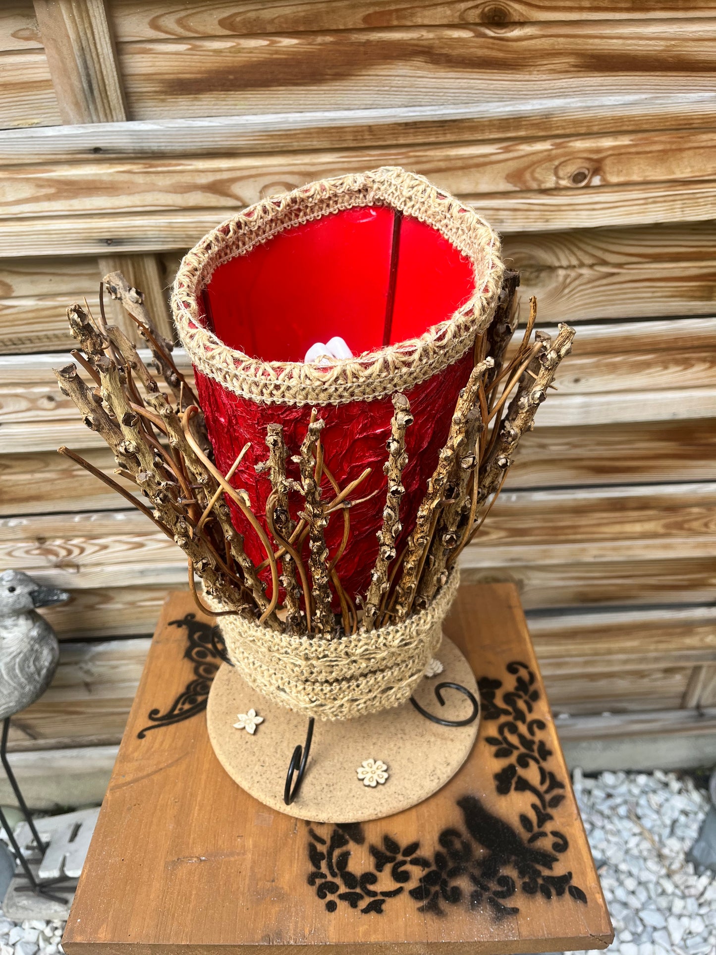lampe bâtons de bois avec mise à prix à 89,00 euros