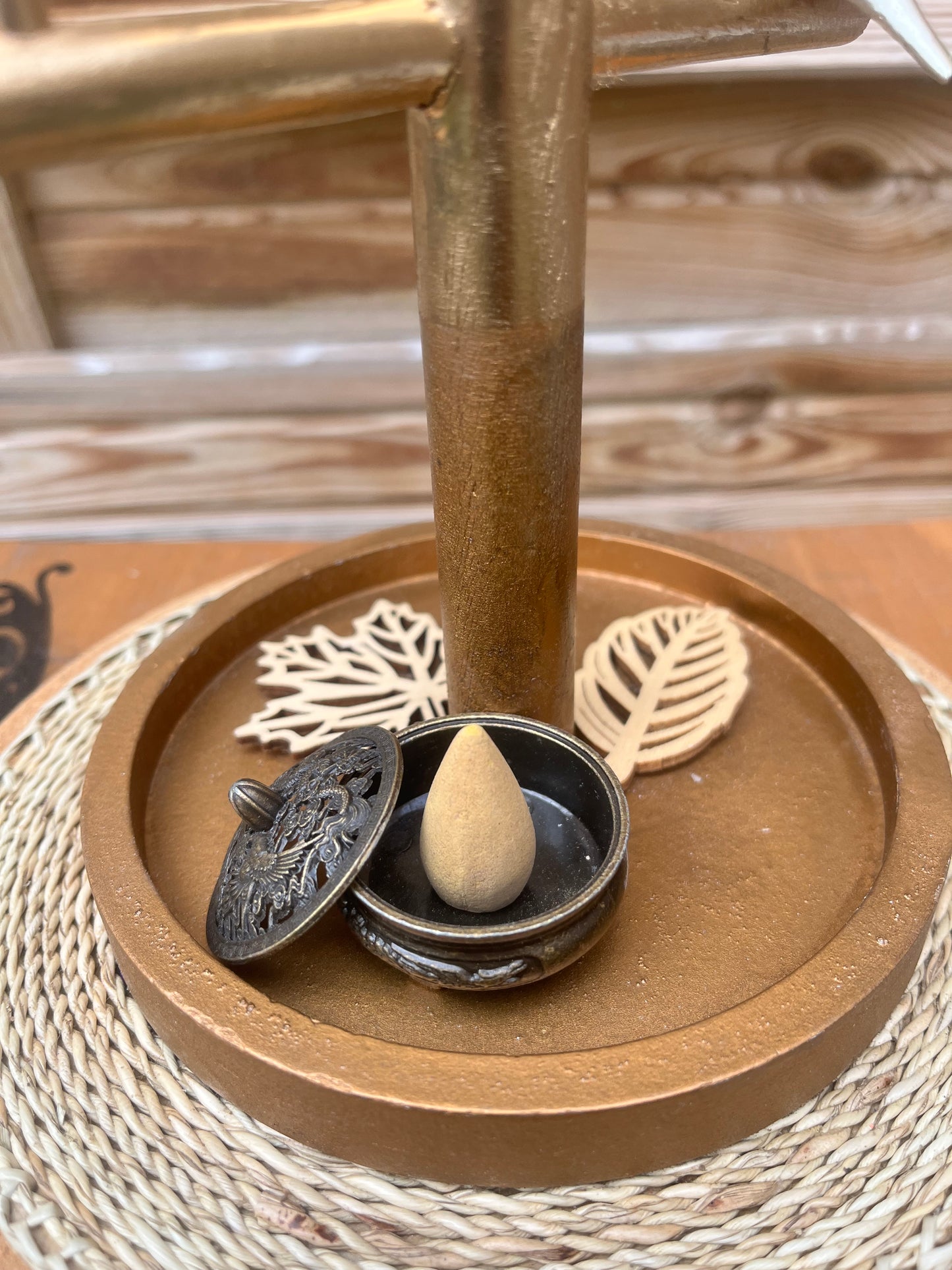 Porte bijoux avec décor oiseaux