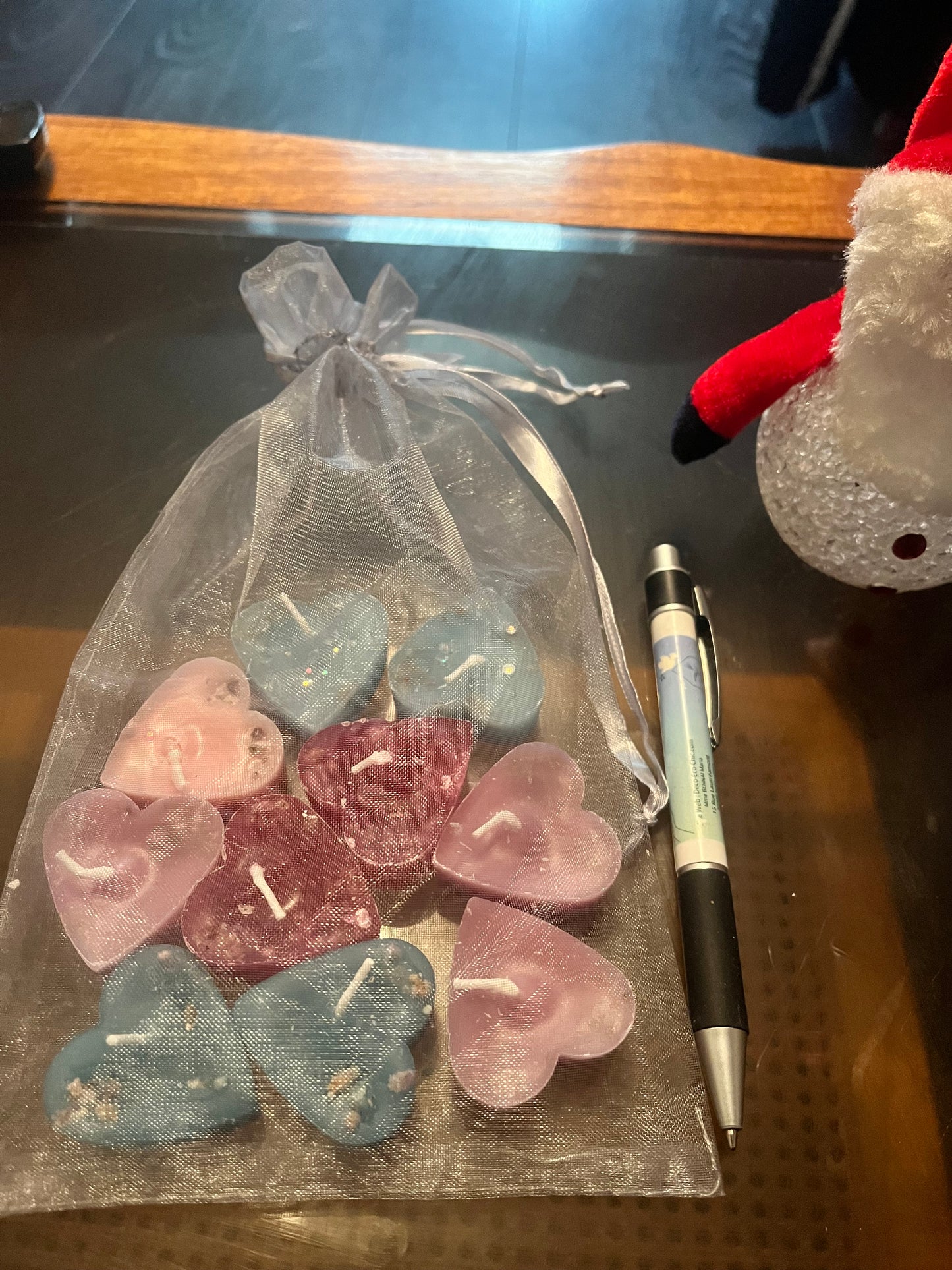 Bougies / Recharge de 10 mini cœurs + 1 gratuite
