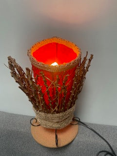lampe bâtons de bois avec mise à prix à 89,00 euros