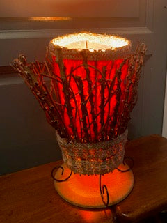 lampe bâtons de bois avec mise à prix à 89,00 euros