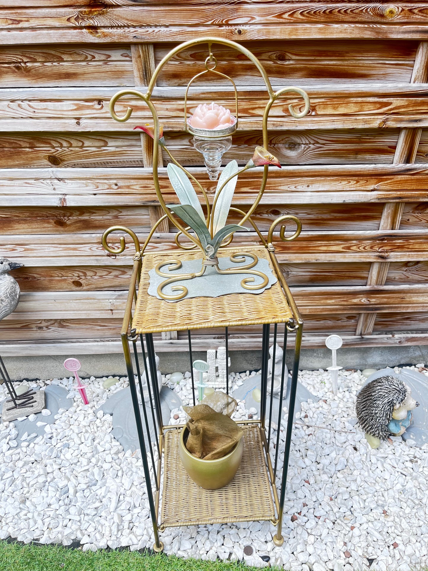 Porte bougie fleurs