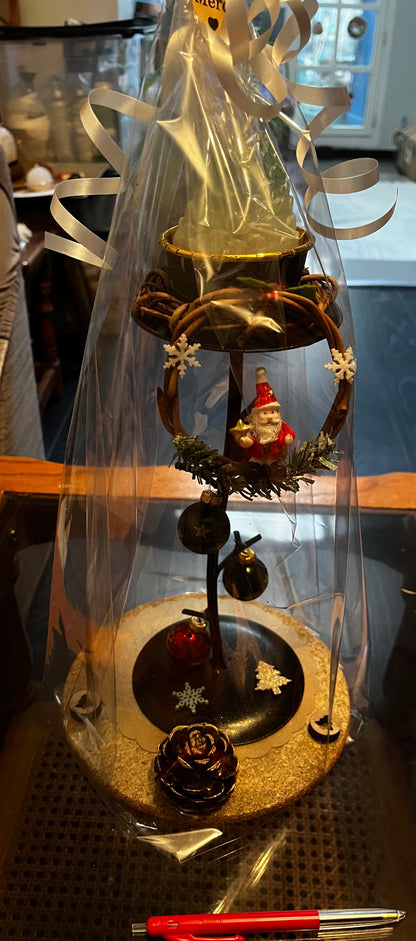 Centre de table pour les fêtes de fin d année avec bougie