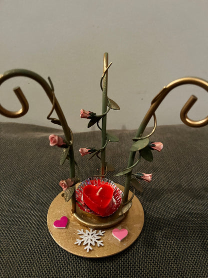 Porte bijoux et bougie cœur