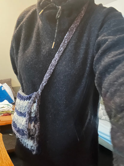 Sac mini bleu/gris/blanc
