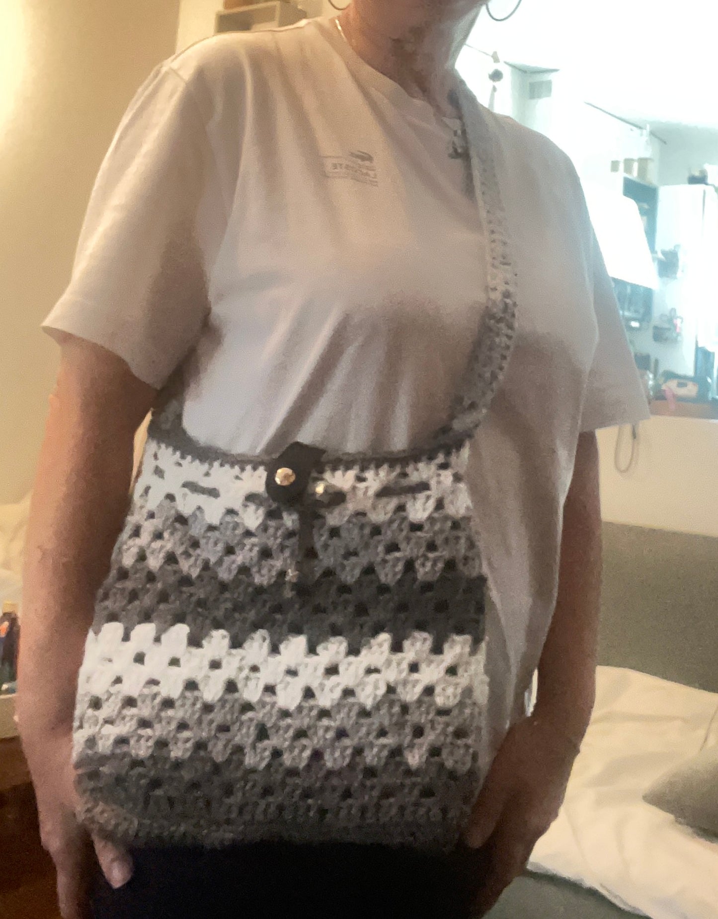 Sac 3 tons de gris et blanc