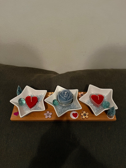 Porte bougies étoiles