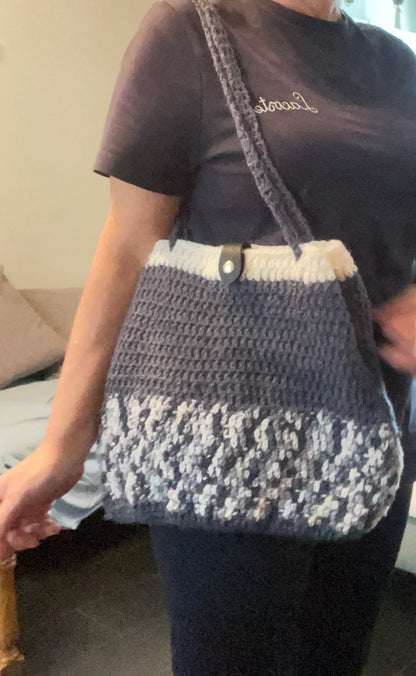 Sac bleu et blanc