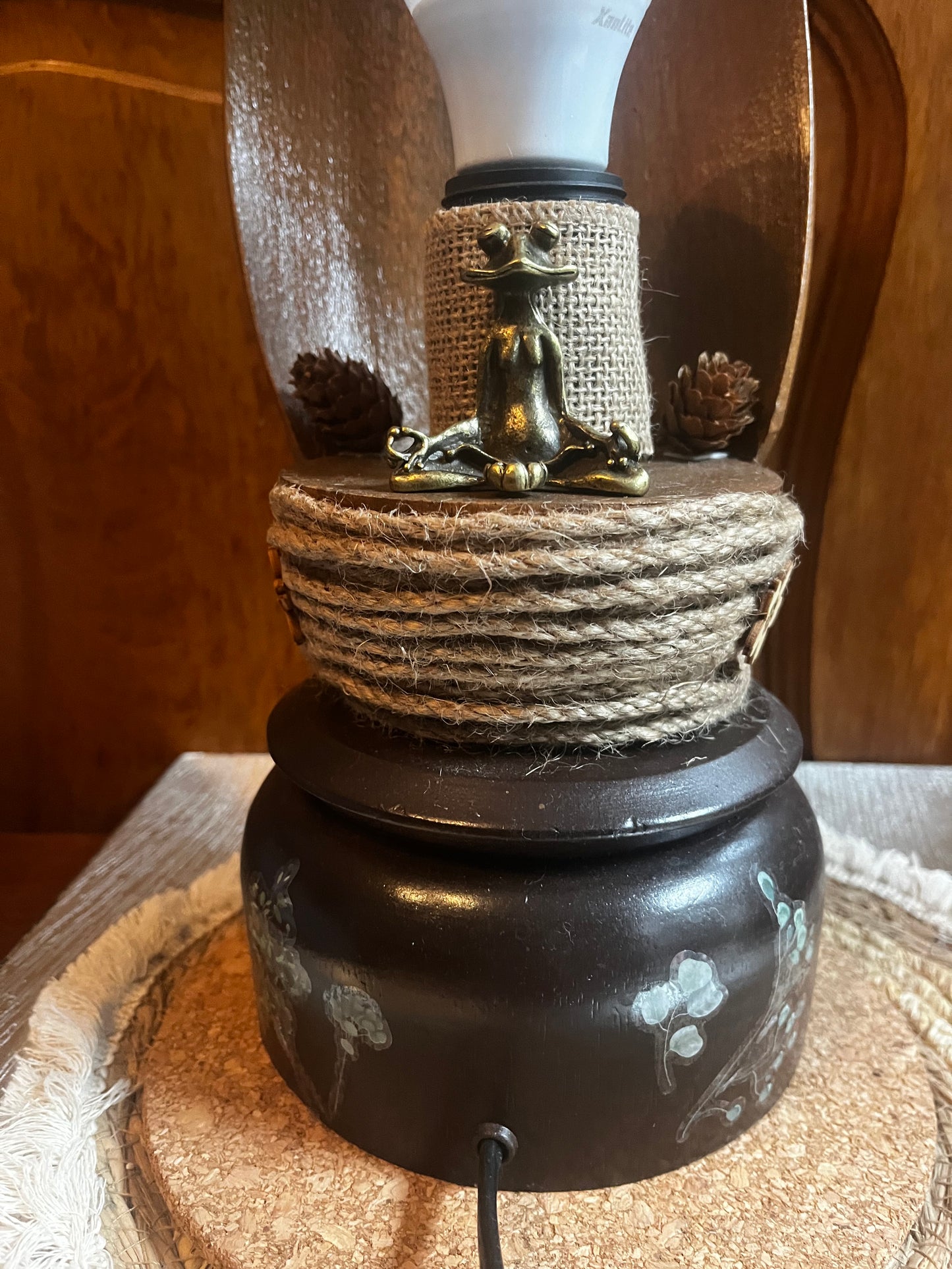 Lampe feuille de bananier