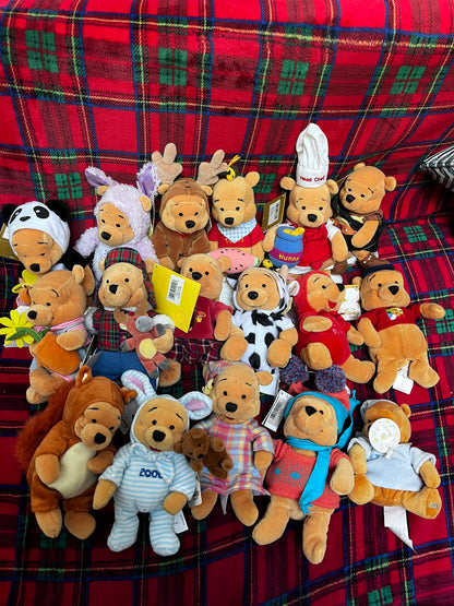 Peluches Winnie avec étiquettes vendues à l unité