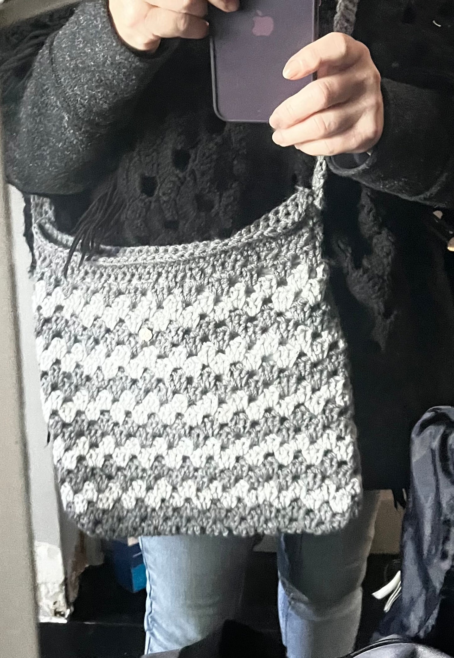 Sac gris foncé et gris clair