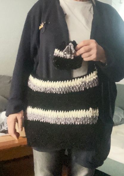 Sac noir/gris/blanc