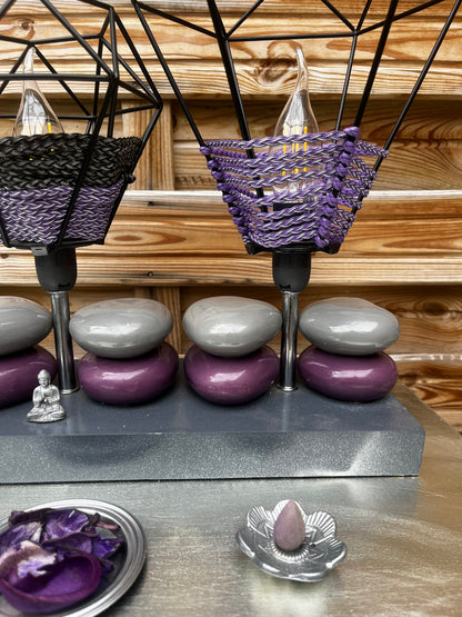 Lampe moderne zen et galets