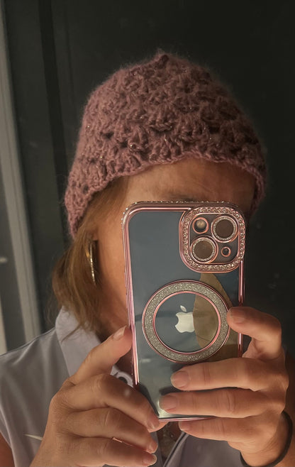 Bonnets en maille dentelle