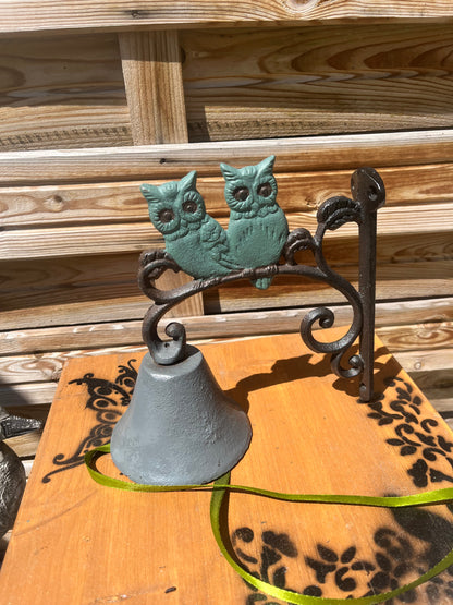 carillon avec couple de chouettes