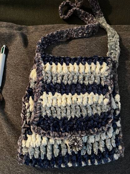 Sac mini bleu/gris/blanc