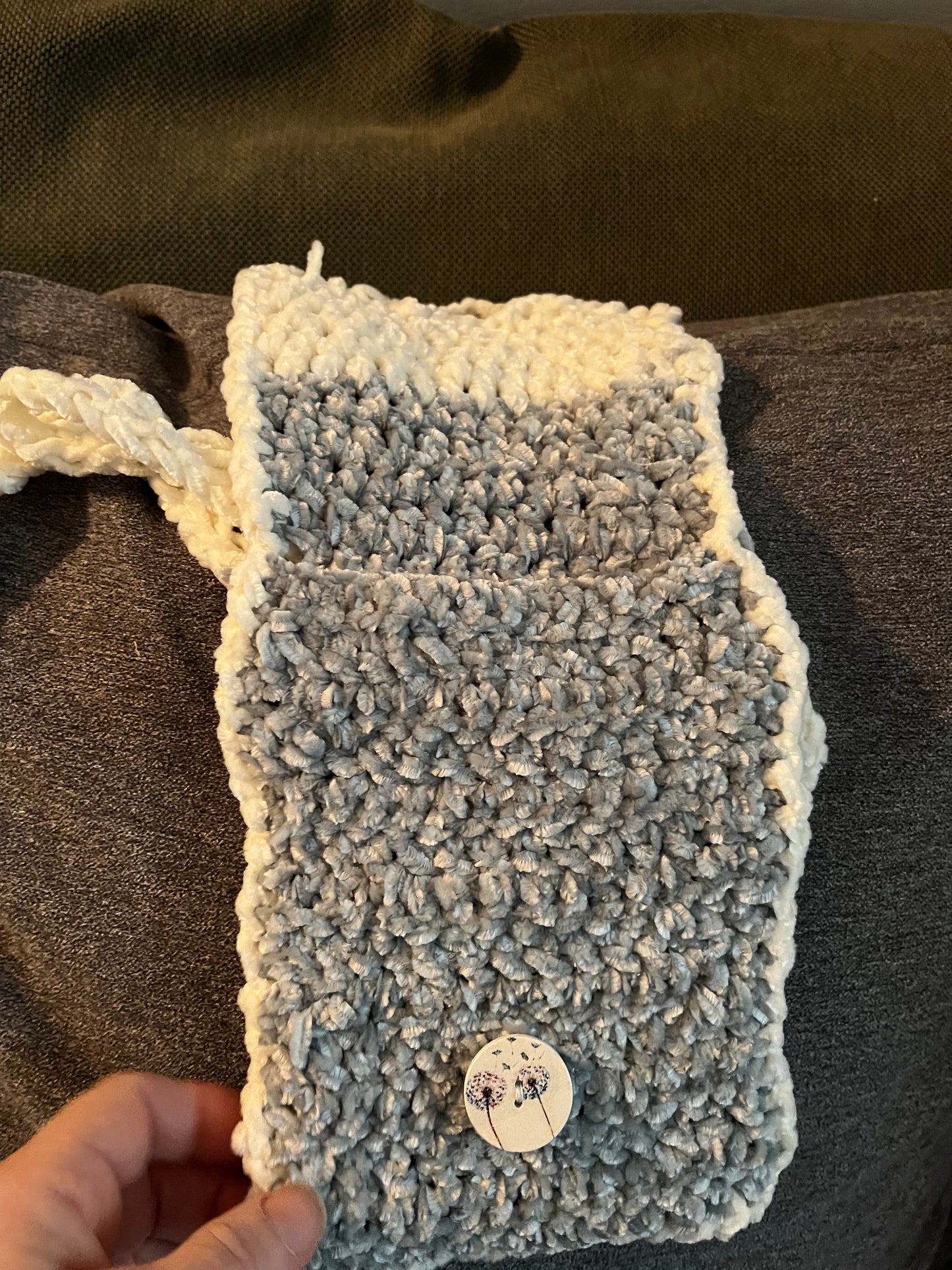 Sac mini gris et blanc