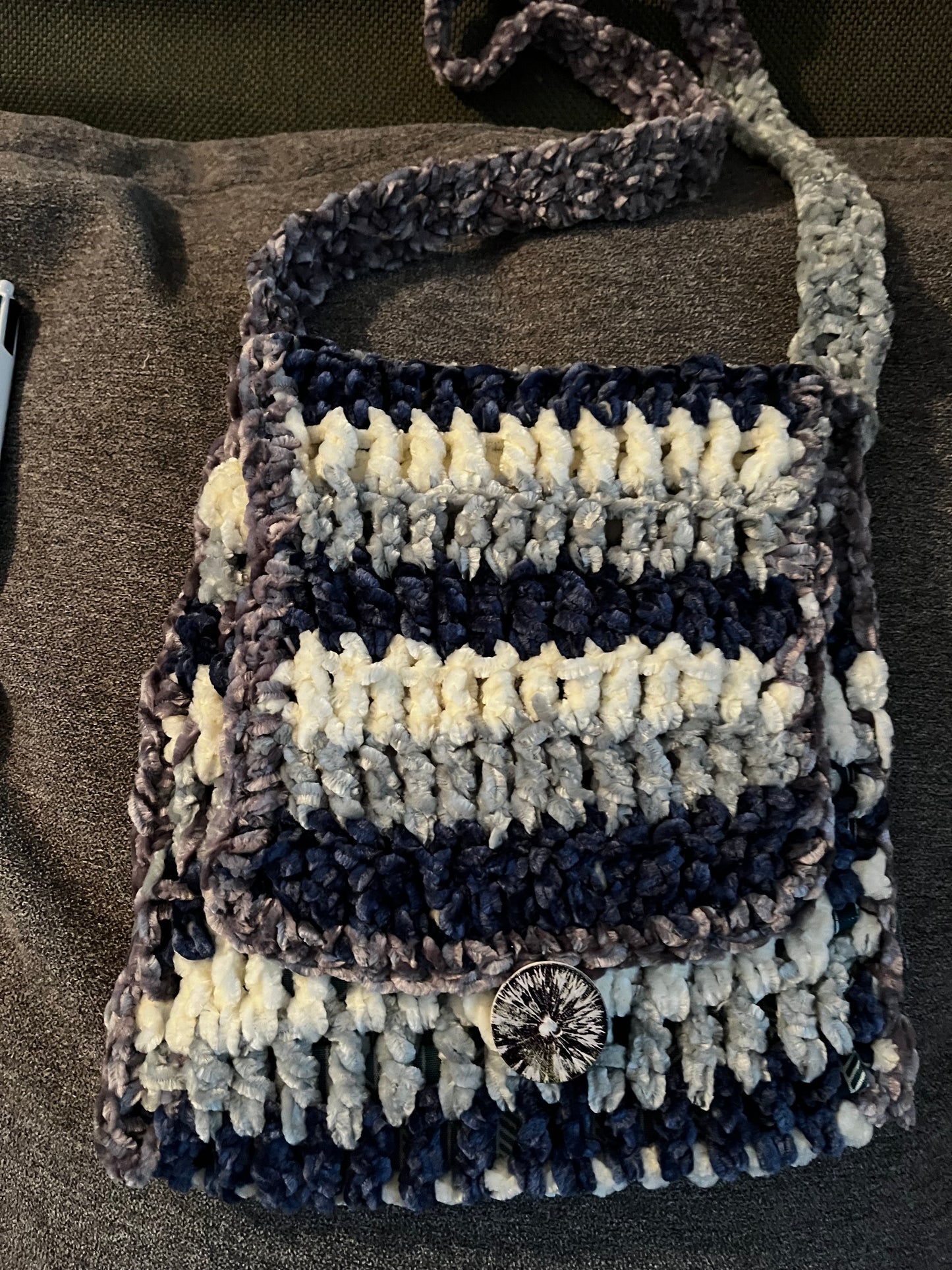 Sac mini bleu/gris/blanc