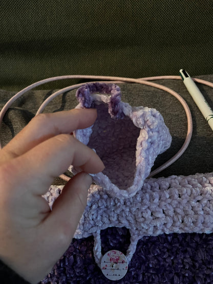 Sac + porte monnaie violet