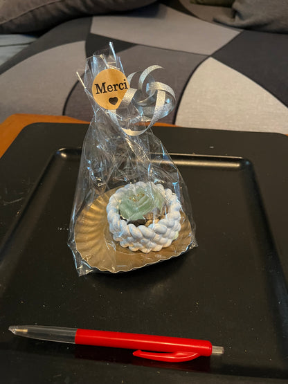 Support bougie torsadé rond