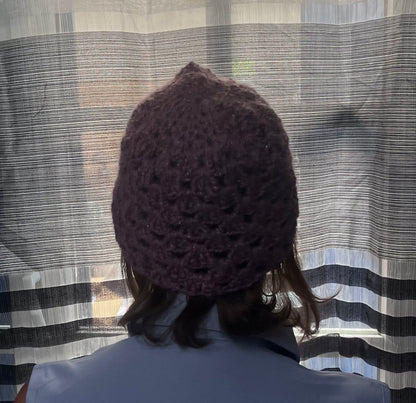 Bonnets en maille dentelle