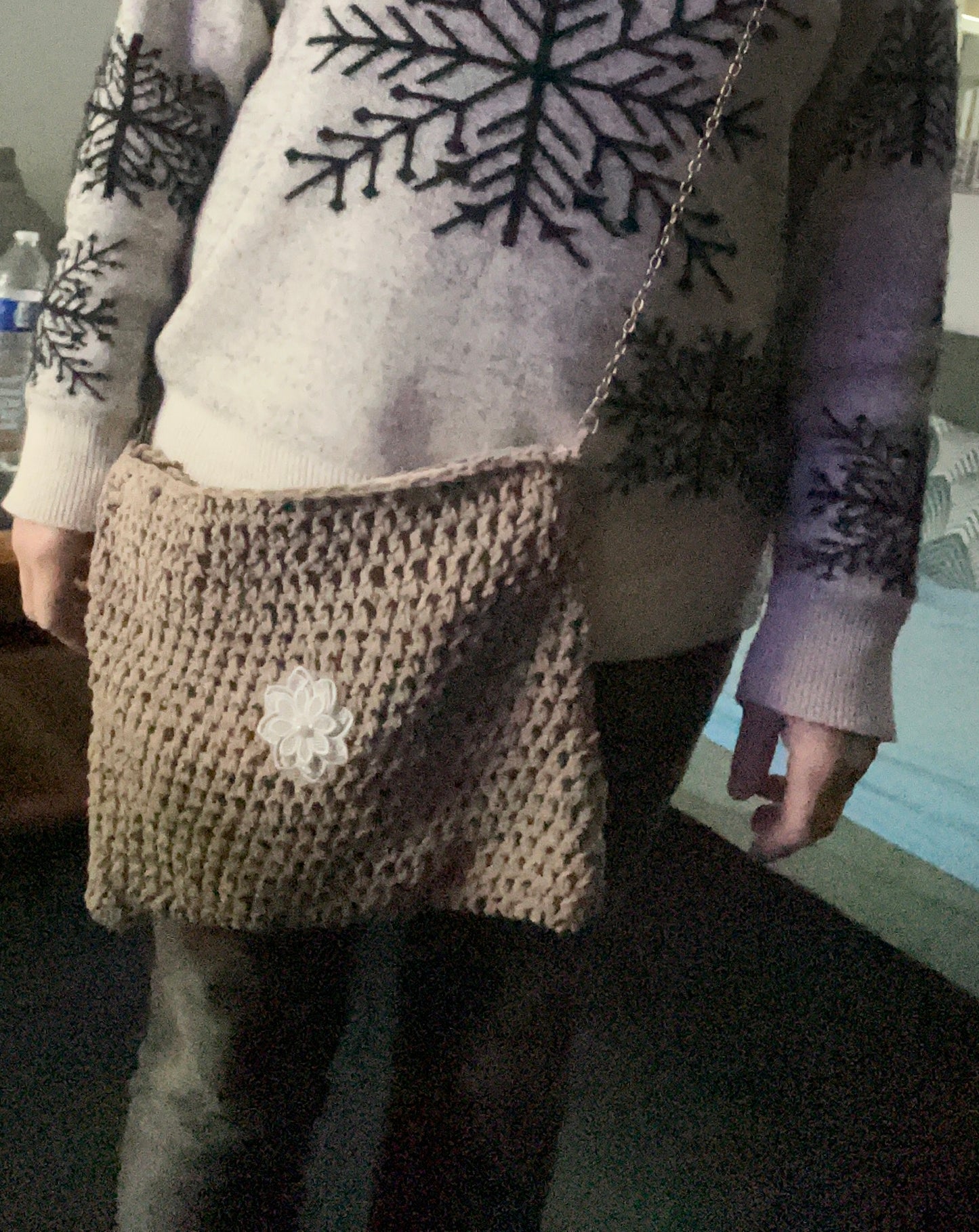 Sac et pochette beige