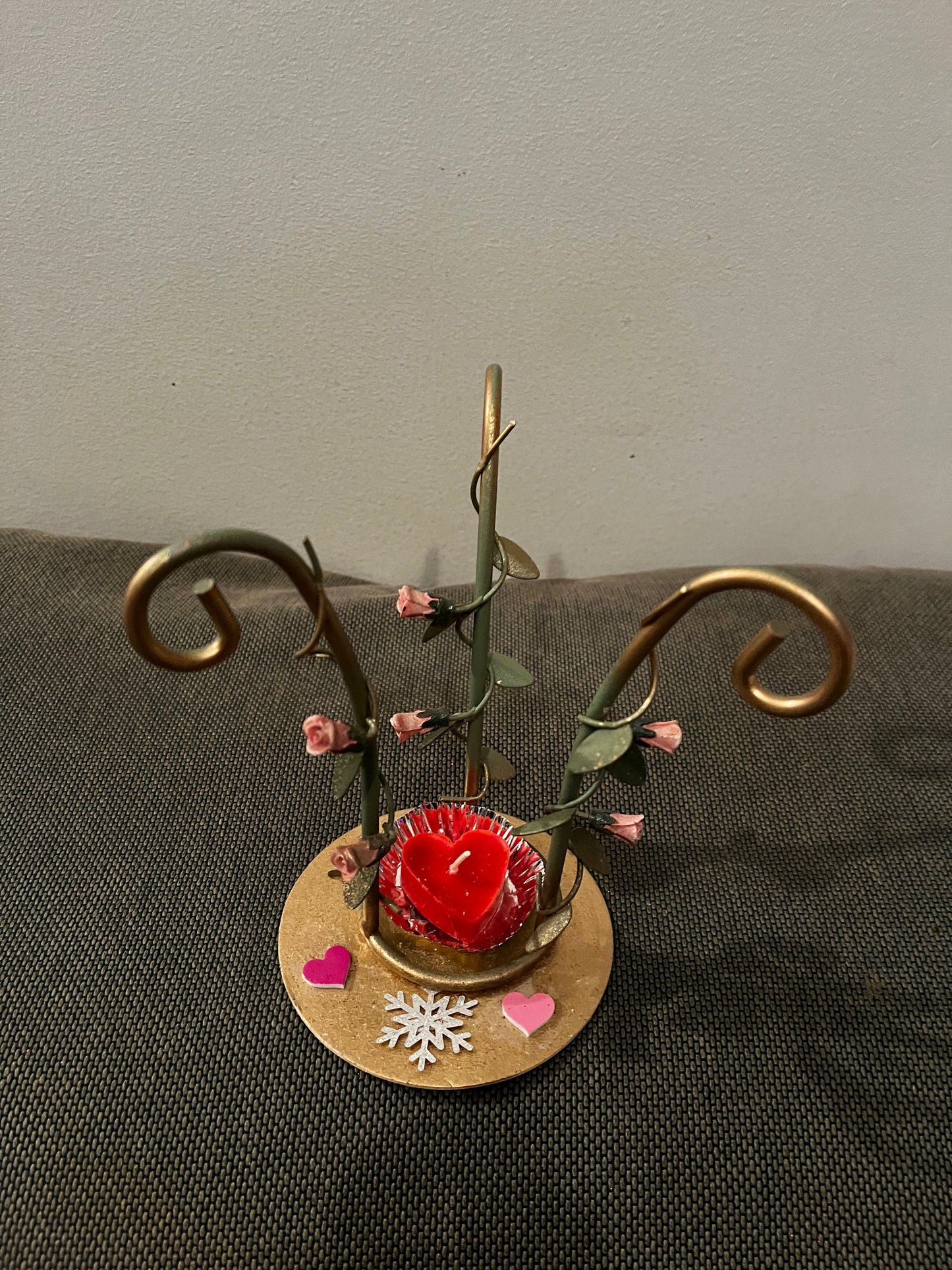 Porte bijoux et bougie cœur