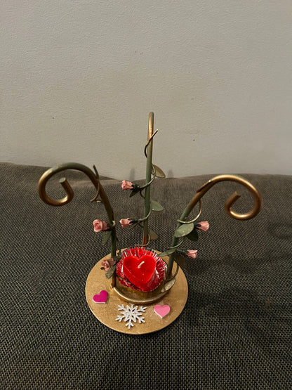 Porte bijoux et bougie cœur