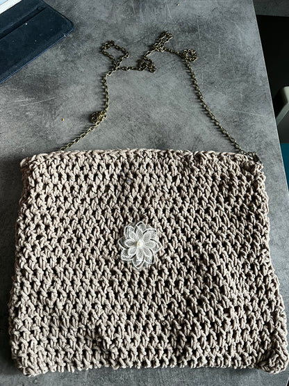 Sac et pochette beige