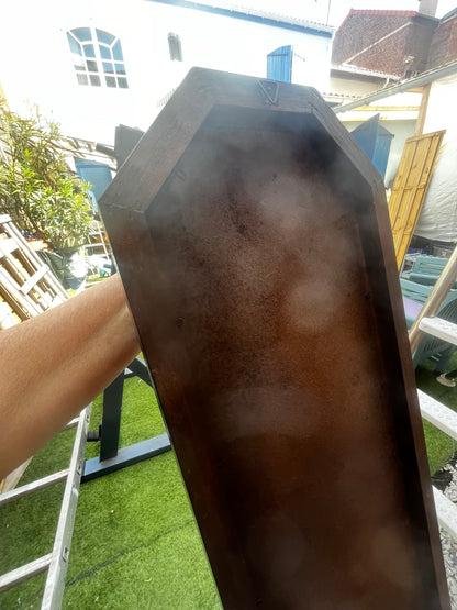 Miroir tout en longueur avec contour noir