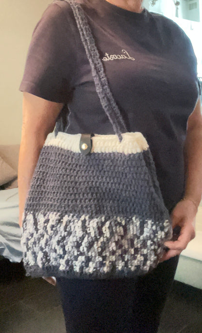 Sac bleu et blanc